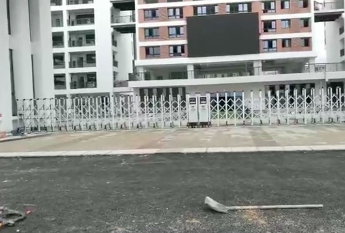 開門紅科技坪山某學(xué)校電動(dòng)伸縮門視頻